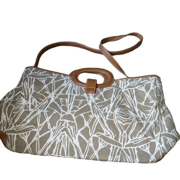 LIZ CLAIBORNE BORA BORA CANVAS TOTE - Picture 2 of 9